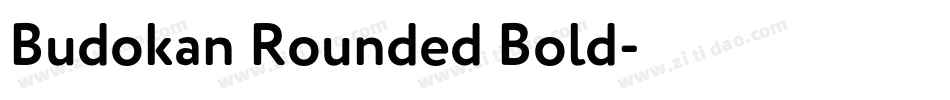 Budokan Rounded Bold字体转换